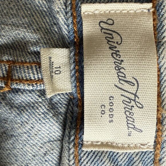 Universal Thread NWT Denim 90’s Baggy Shorts Destroyed Sz 10 Hi-Rise Cotton - Picture 9 of 11